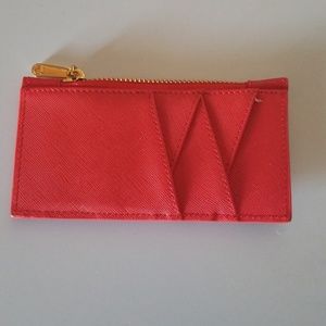 Red multi card wallet